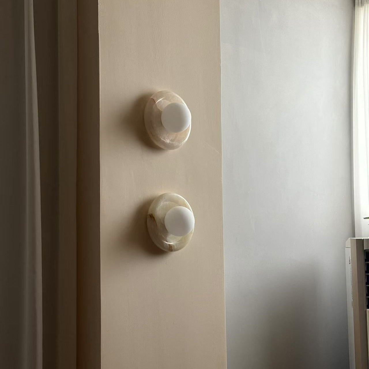 Palma White Jade Sconce 6