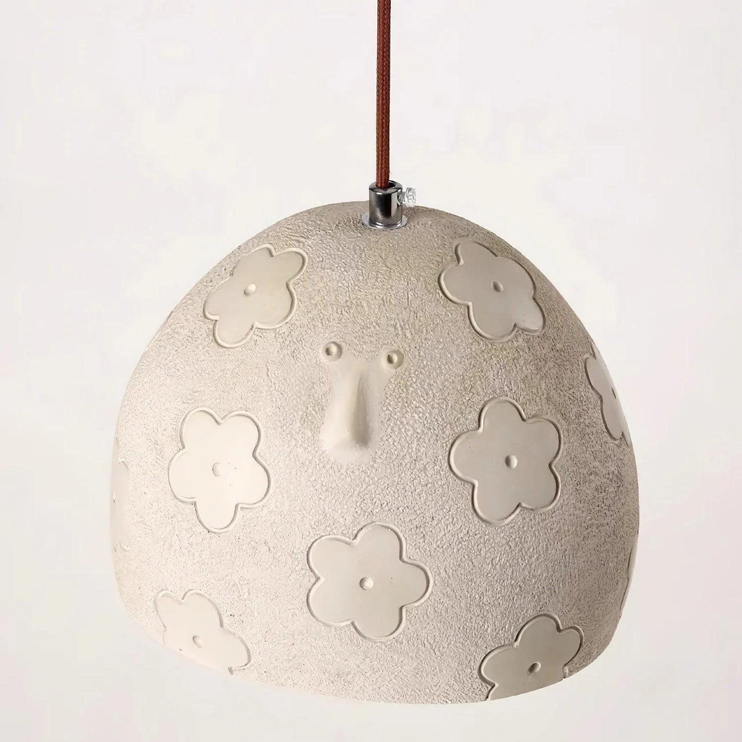 Royelux Japanese Wabi-Sabi Textured Resin Pendant Light – Artisan Hanging Ceiling Lamp