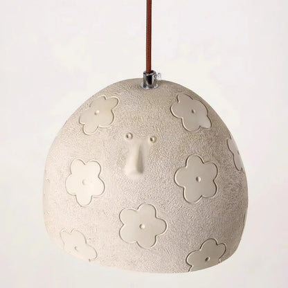 Royelux Japanese Wabi-Sabi Textured Resin Pendant Light – Artisan Hanging Ceiling Lamp