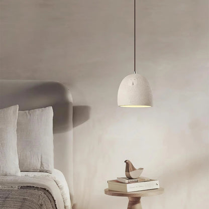 Royelux Japanese Wabi-Sabi Textured Resin Pendant Light – Artisan Hanging Ceiling Lamp