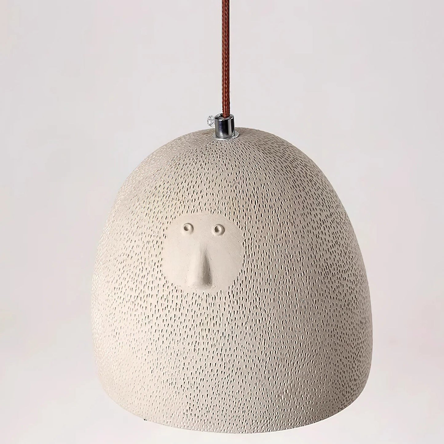 Royelux Japanese Wabi-Sabi Textured Resin Pendant Light – Artisan Hanging Ceiling Lamp