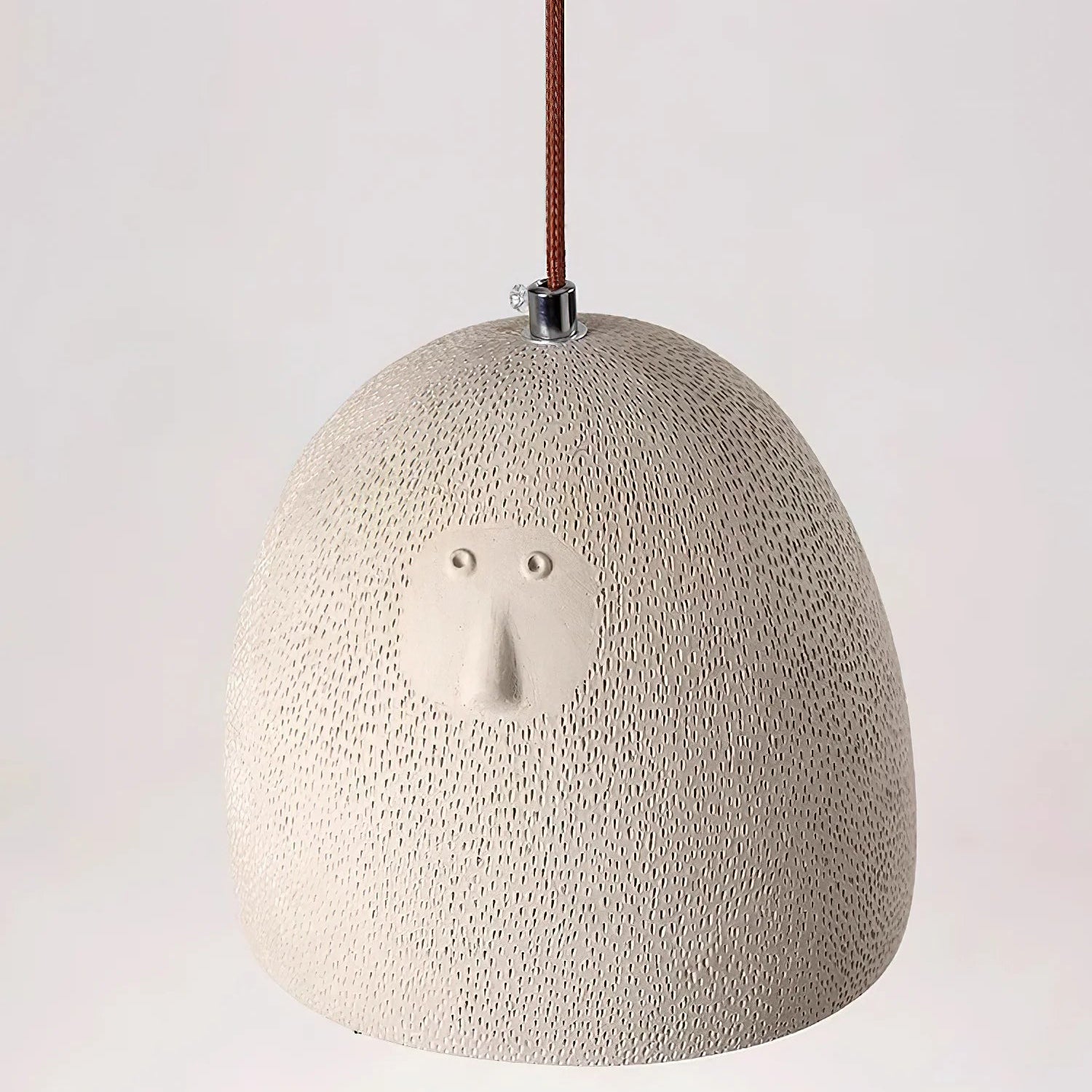 Royelux Japanese Wabi-Sabi Textured Resin Pendant Light – Artisan Hanging Ceiling Lamp