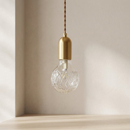 Pendant Light Gold Iron Finish Glass Shade G9 Base 10W 220V 48in Cord Adjustable