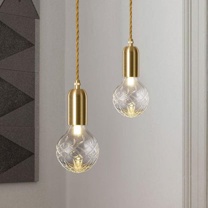 Pendant Light Gold Iron Finish Glass Shade G9 Base 10W 220V 48in Cord Adjustable