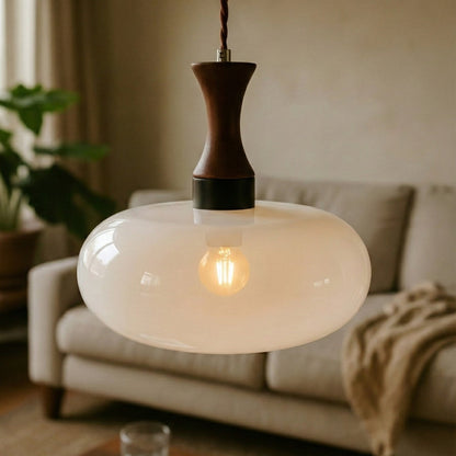 Pendant Lighting Glass Living Room | Wood