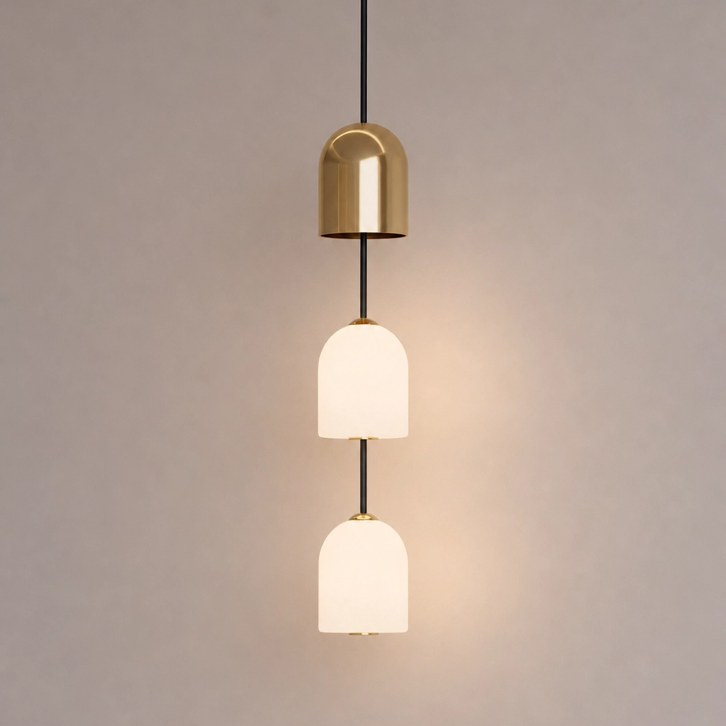Perla Stacked Glass Pendant Light 11