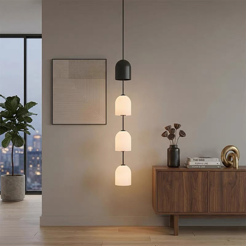 Perla Stacked Glass Pendant Light 2