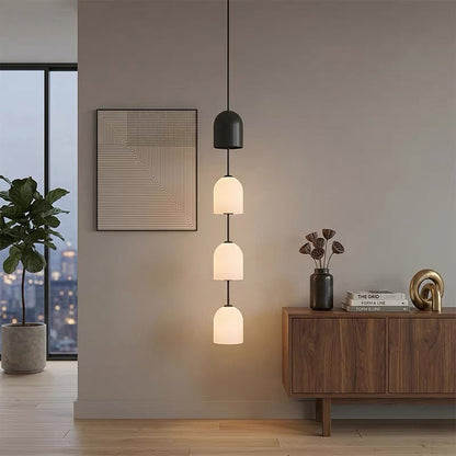 Perla Stacked Glass Pendant Light 2