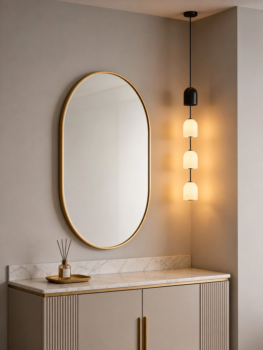 Perla Stacked Glass Pendant Light 5