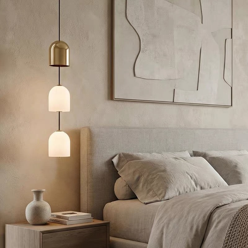 Perla Stacked Glass Pendant Light 7
