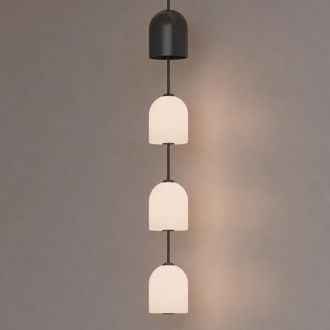 Perla Stacked Glass Pendant Light 9