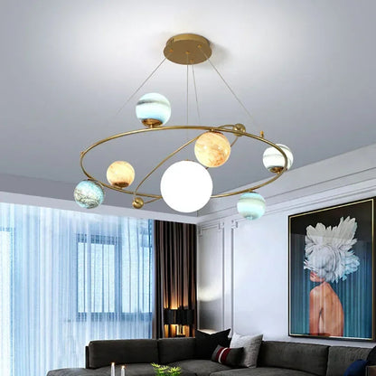 Planet moon ceiling light 3
