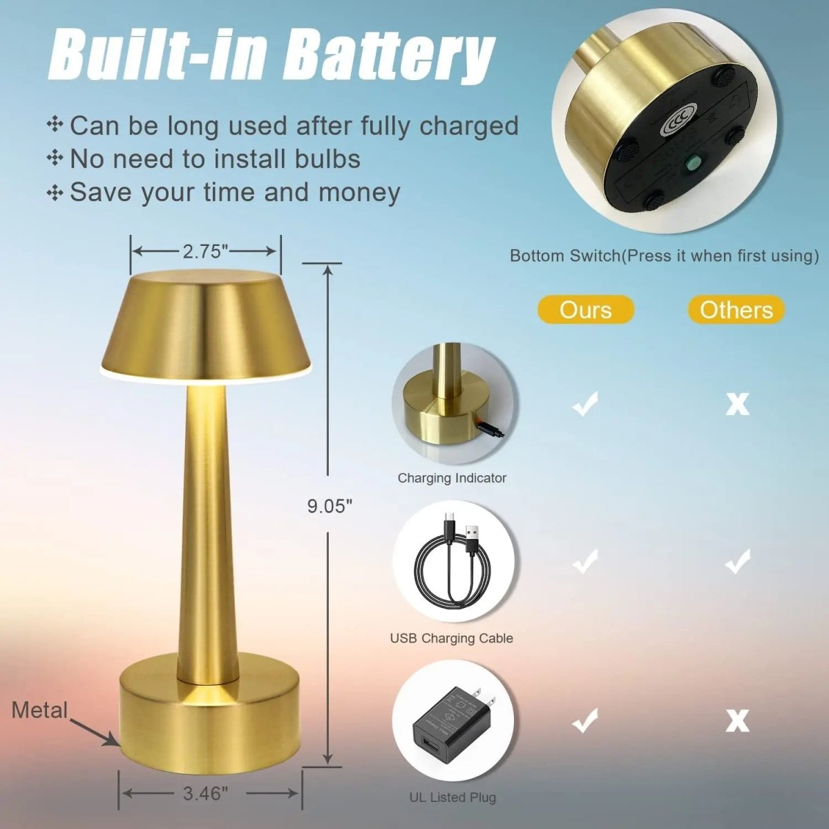 Plug less Portable Lamp 4