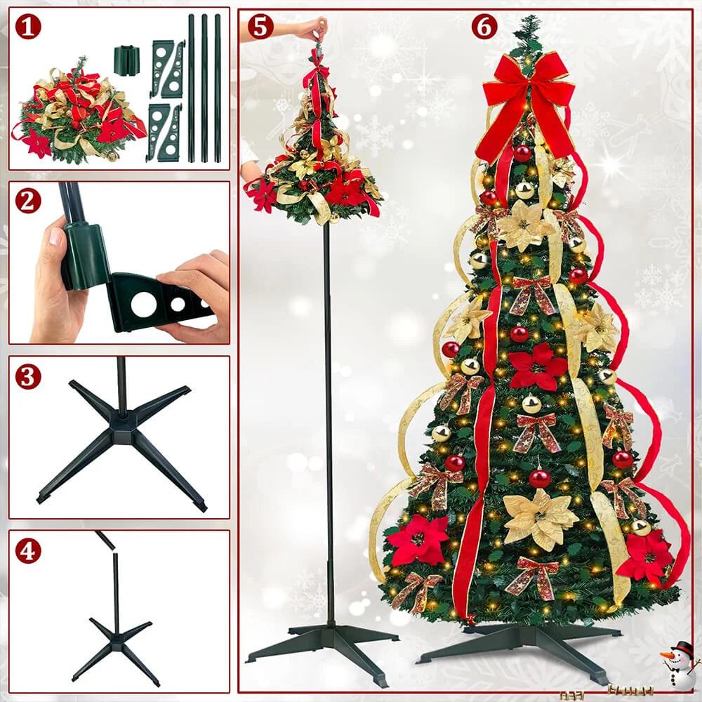 Pop-Up Red Christmas Tree 6