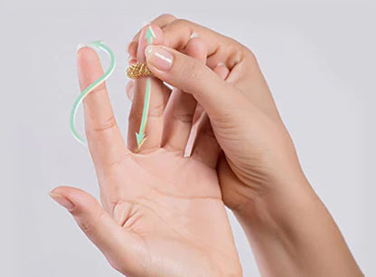 Royaleva Acupressure Spiked Finger Massage Rings With Sensory Impressions