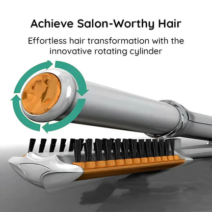Luxora Professional 2 in 1 Rotating Iron Hair Brush