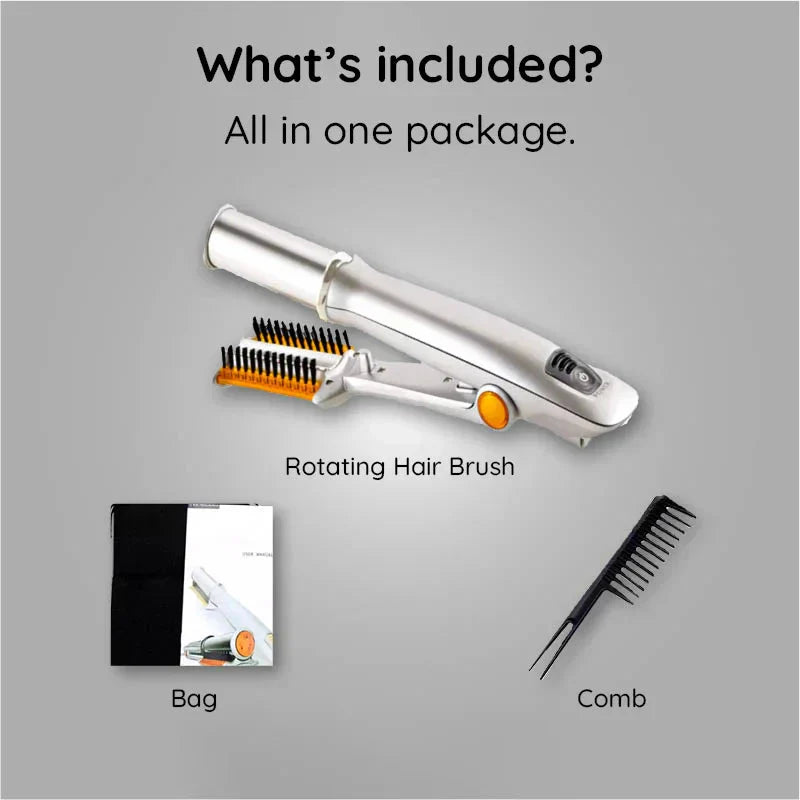 Luxora Professional 2 in 1 Rotating Iron Hair Brush