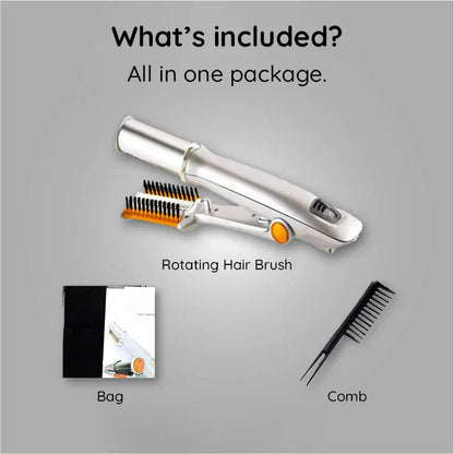 Luxora Professional 2 in 1 Rotating Iron Hair Brush