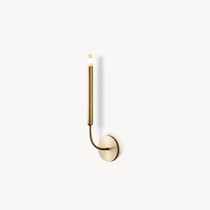 RoyaleGlow Mid-Century Modern Brass Wall Sconce - Elegant G4 LED Sconce for Hallways