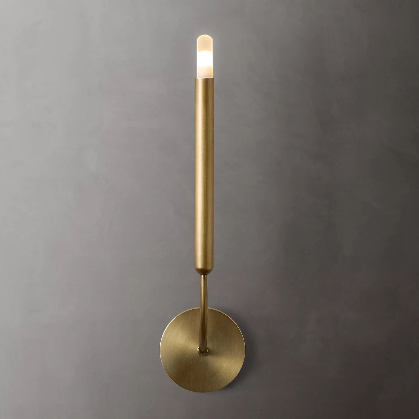 RoyaleGlow Mid-Century Modern Brass Wall Sconce - Elegant G4 LED Sconce for Hallways