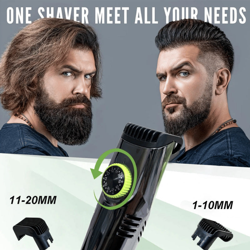 Royaleva Waterproof Vacuum Beard Trimmer with 20 Lengths