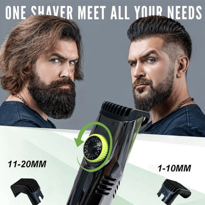 Royaleva Waterproof Vacuum Beard Trimmer with 20 Lengths