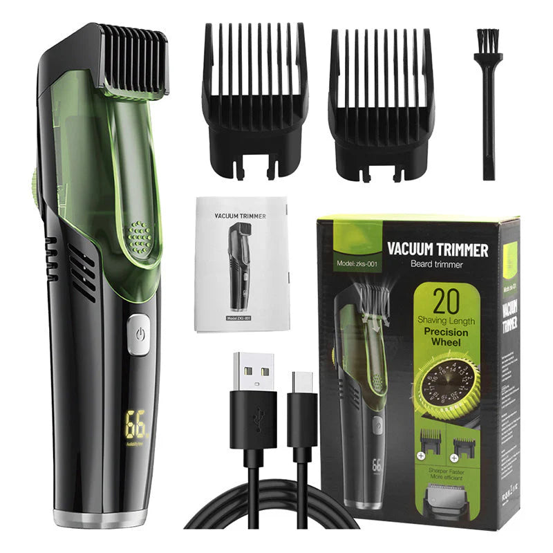 Royaleva Waterproof Vacuum Beard Trimmer with 20 Lengths
