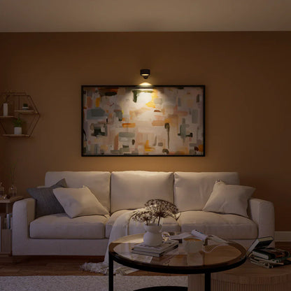 Spotlight Cordless Wall Lamp - 360° Rotation, Dimmable, Rechargeable Wall Light - White / Touch Control