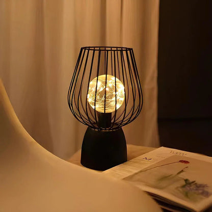 RoyaleGlow Radiant Iron Lamp Table Lamp With Warm Light