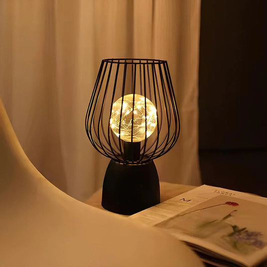 RoyaleGlow Radiant Iron Lamp Table Lamp With Warm Light