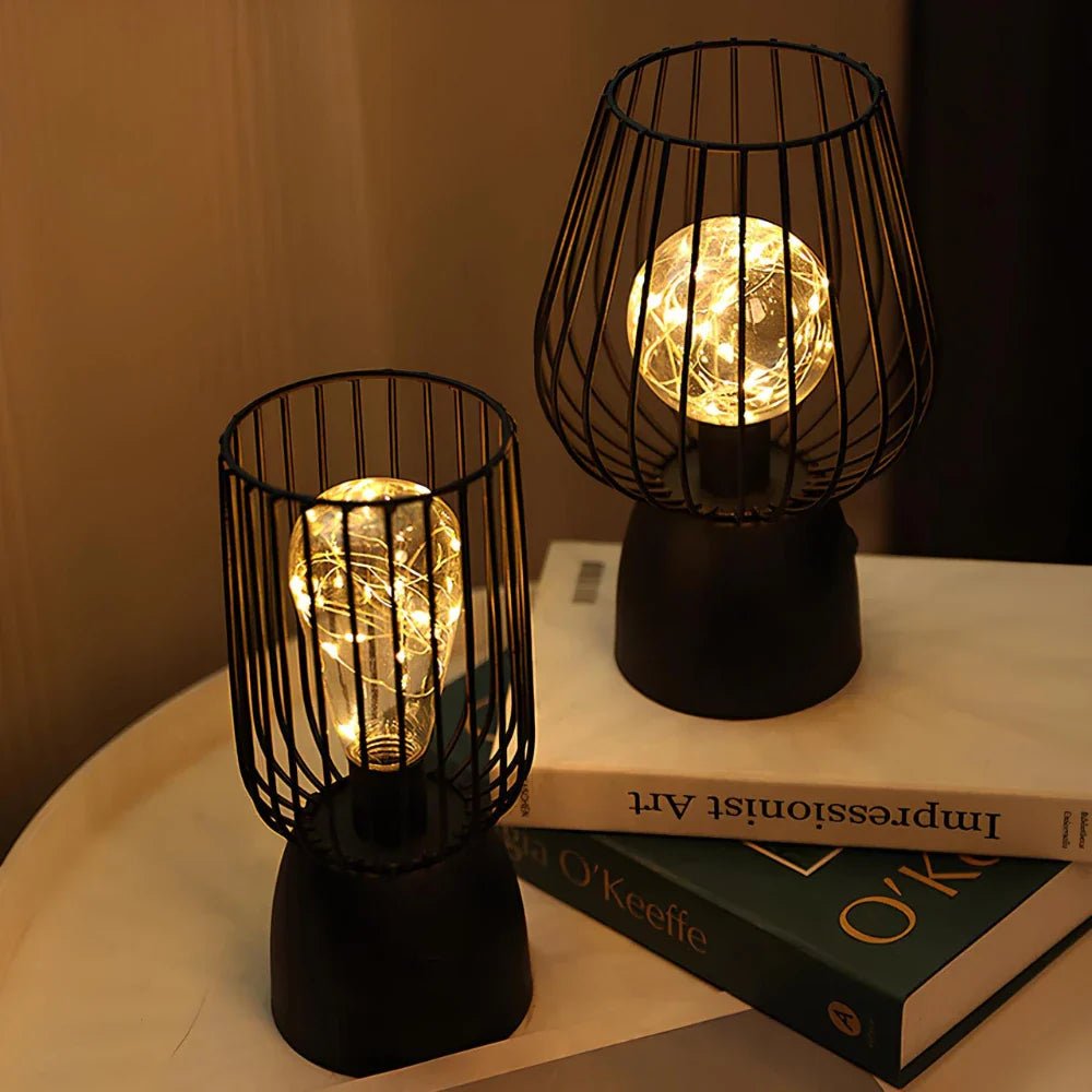 RoyaleGlow Radiant Iron Lamp Table Lamp With Warm Light