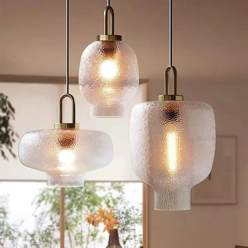 Ragna Retro Glass Pendant Light 0