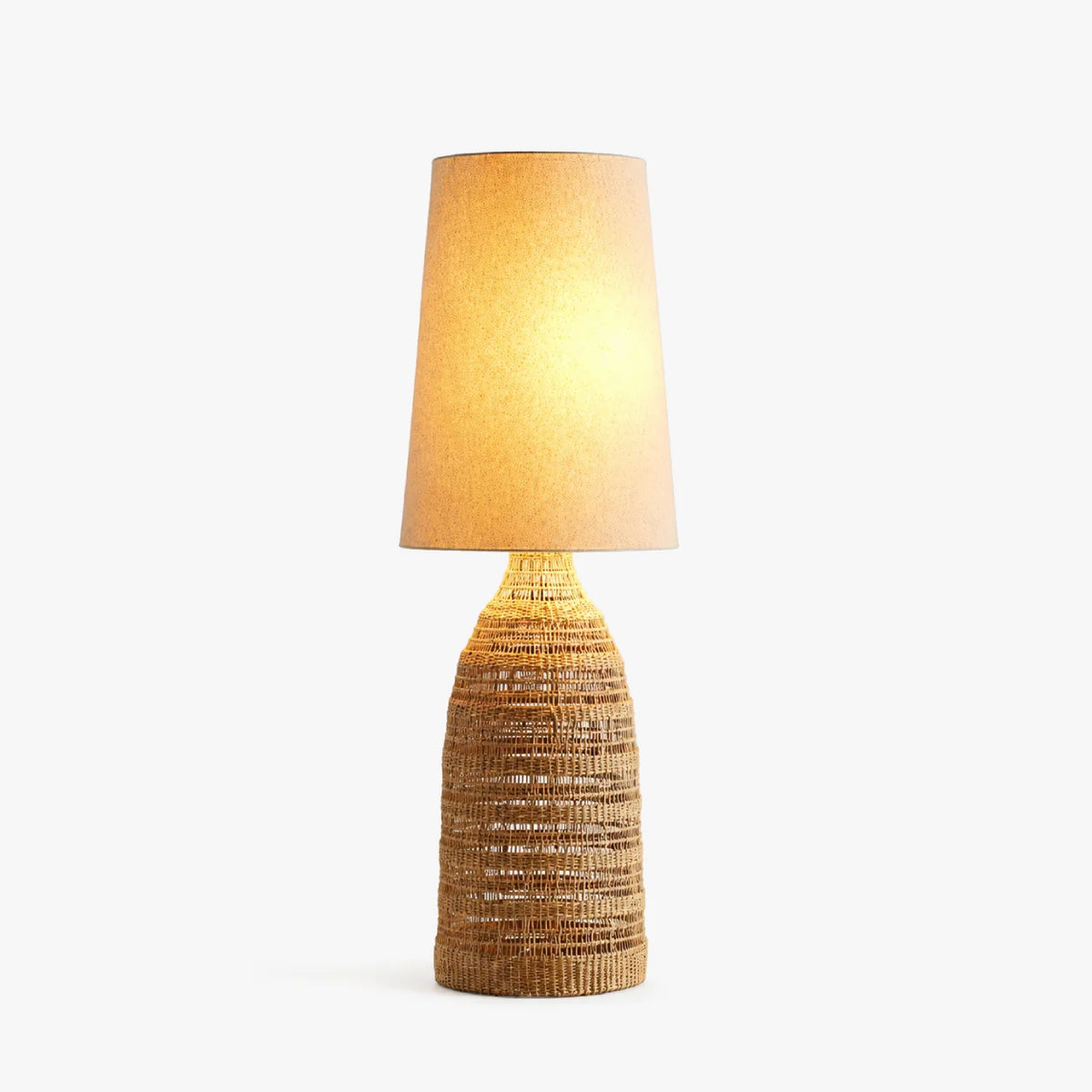 Ravlena Woven Rattan Floor Lamp 0