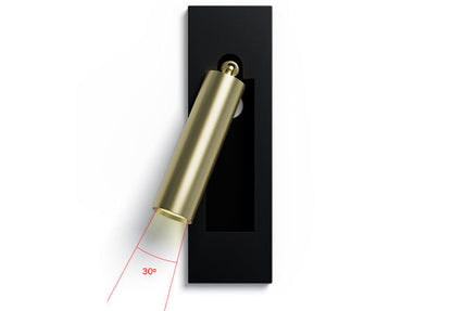 LuxRoyale Modern LED Bedside Reading Wall Sconce with USB Charge Port