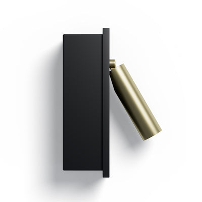 LuxRoyale Modern LED Bedside Reading Wall Sconce with USB Charge Port