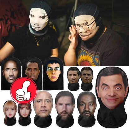 Realistic 3D Face Masks for Men Women Cosplay Mask Full Face Hip Hop Balaclava Hood Hat Headgear for Halloween Celebrity 0