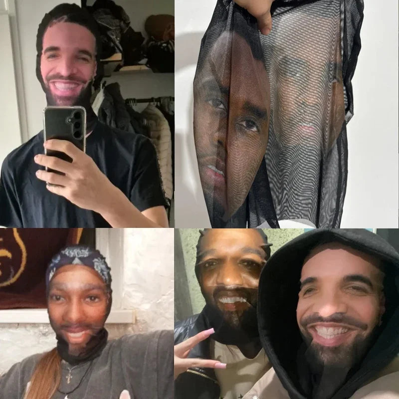 Realistic 3D Face Masks for Men Women Cosplay Mask Full Face Hip Hop Balaclava Hood Hat Headgear for Halloween Celebrity 4
