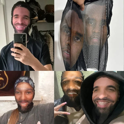 Realistic 3D Face Masks for Men Women Cosplay Mask Full Face Hip Hop Balaclava Hood Hat Headgear for Halloween Celebrity 4