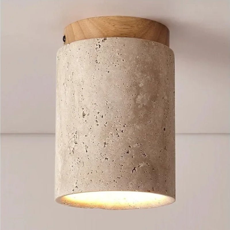 Recessed Travertine LED Chandelier 2