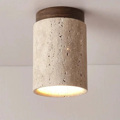 Recessed Travertine LED Chandelier 9