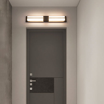 Royelux Modern Alabaster Brass Wall Sconce - Elegant Rectangular LED Lighting for Home