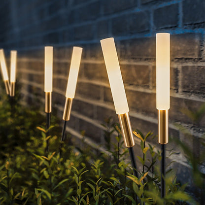 Reed & Cattail Outdoor Column Lights Low Voltage Solar LED Landscaping Garden Lawns Lighting 0