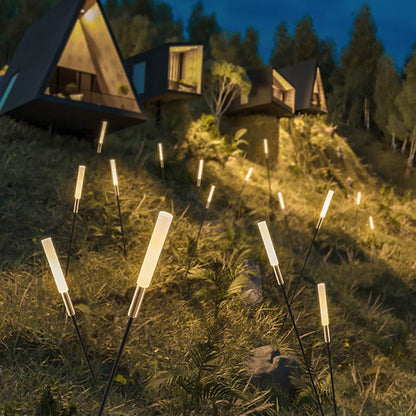 Reed & Cattail Outdoor Column Lights Low Voltage Solar LED Landscaping Garden Lawns Lighting 2