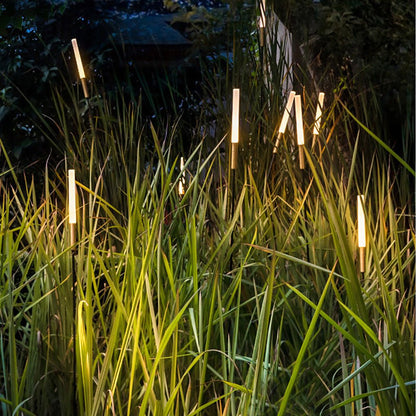 Reed & Cattail Outdoor Column Lights Low Voltage Solar LED Landscaping Garden Lawns Lighting 4