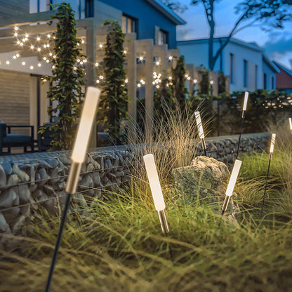 Reed & Cattail Outdoor Column Lights Low Voltage Solar LED Landscaping Garden Lawns Lighting 9