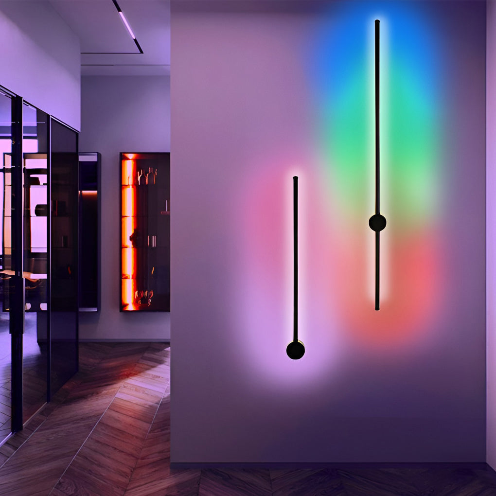 Remote Control RGB Long Strip LED Wall Lamp Sconces Wall Lights 0