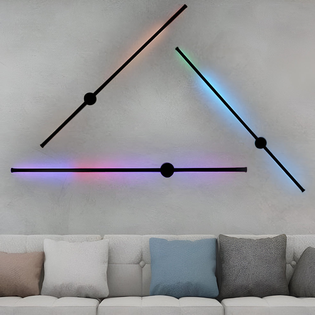 Remote Control RGB Long Strip LED Wall Lamp Sconces Wall Lights 1