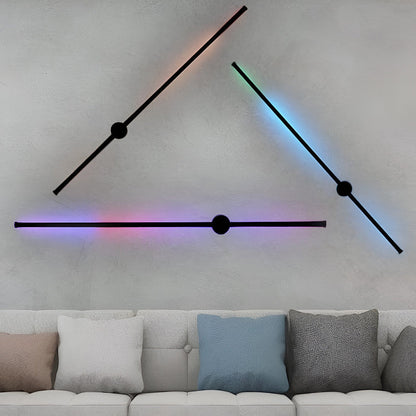 Remote Control RGB Long Strip LED Wall Lamp Sconces Wall Lights 1