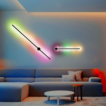 Remote Control RGB Long Strip LED Wall Lamp Sconces Wall Lights 3