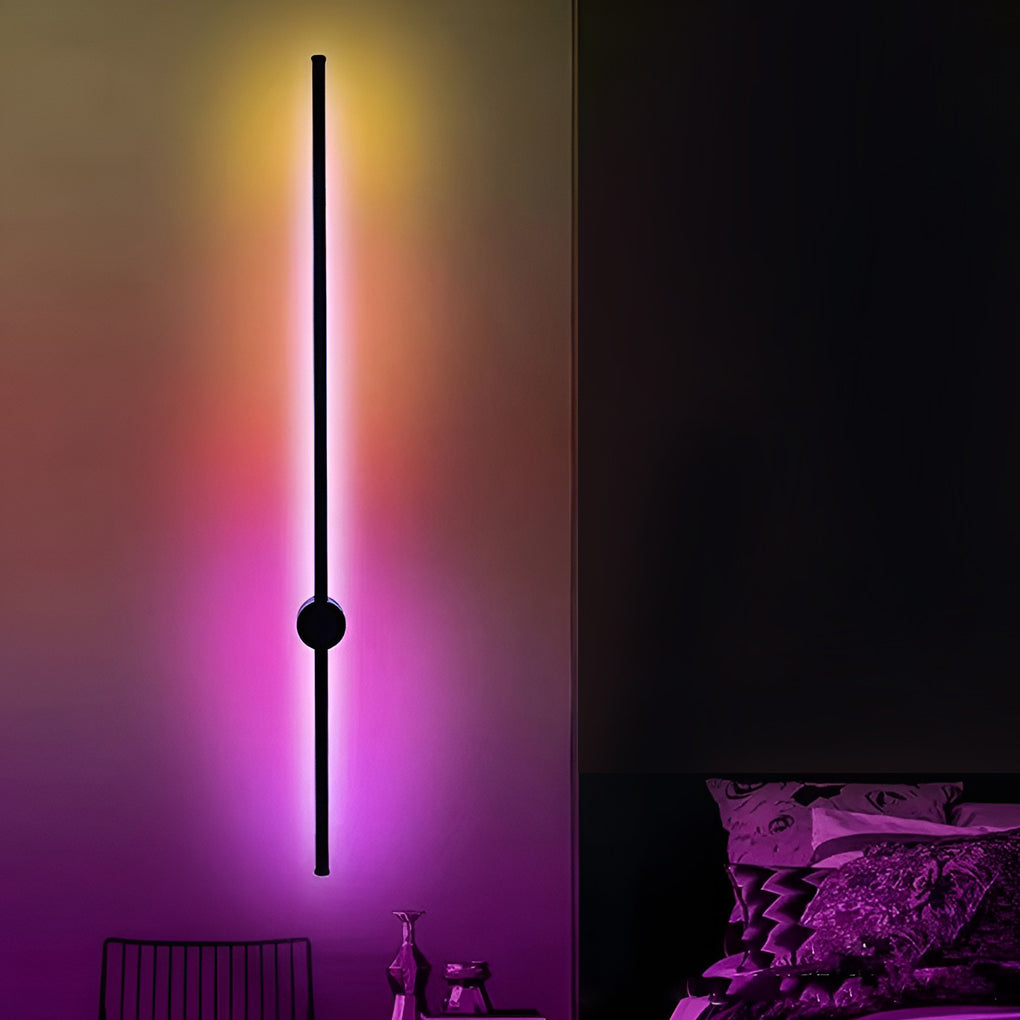 Remote Control RGB Long Strip LED Wall Lamp Sconces Wall Lights 4